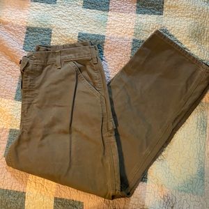 Carhartt dungaree fit cargo pants- green. 36x30
